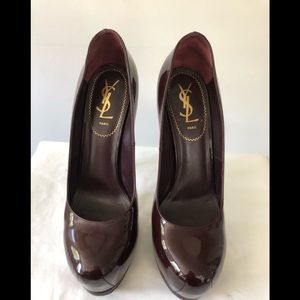 SAINT LAURENT YSL PATENT LEATHER PUMPS